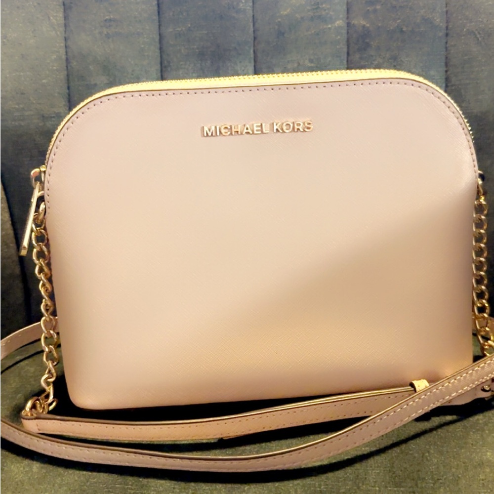 Michael Kors Pink Crossbody Bag with Adjustable Strap